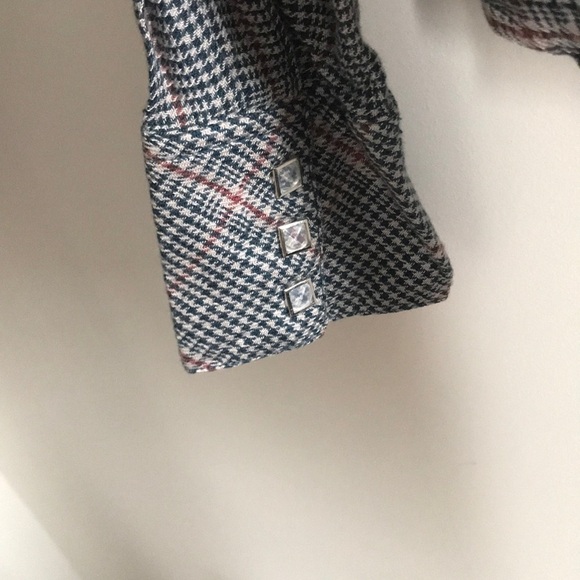 SALE New Free People XS Break my Stride Metallic shirt - Picture 7 of 7